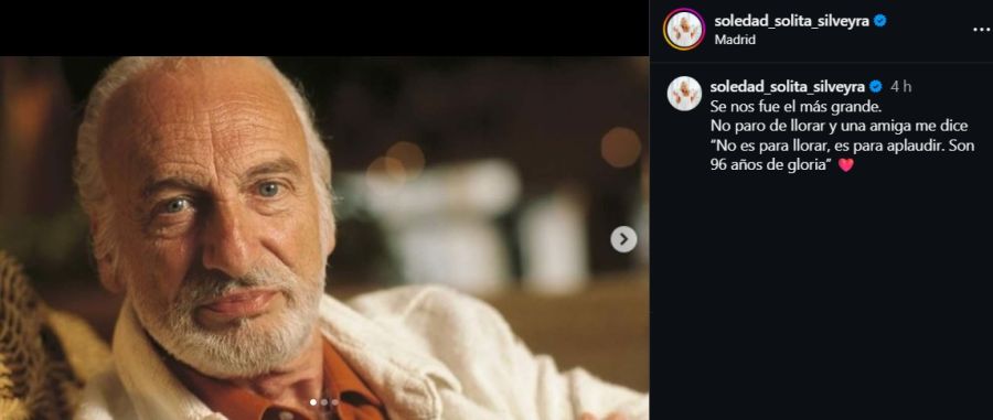 Mensajes de despedida a Héctor Alterio