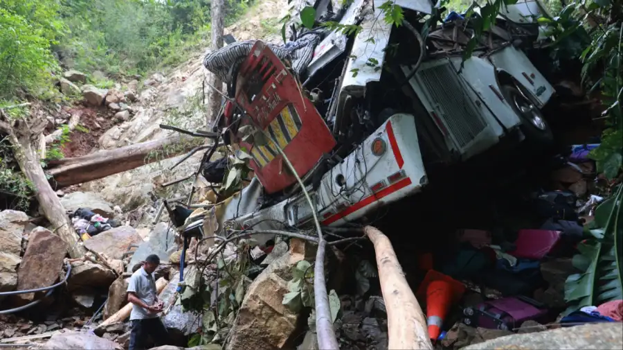 At least 17 teenagers died after falling from a cliff in Colombia