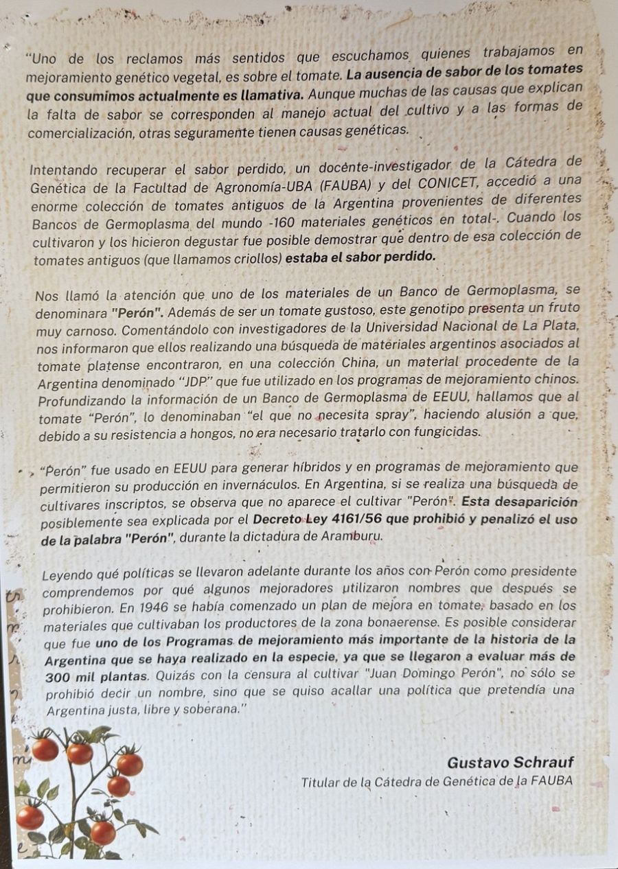 El tomate peronista de Cristina Kirchner 2