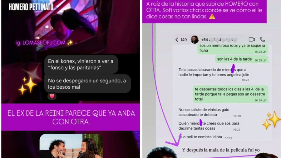 Escándalo entre Sofi Gonet y Homero Pettinato