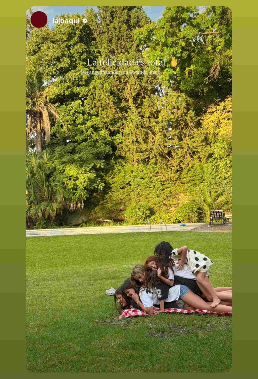 Las hijas de La Joaqui, Evangelina Anderson y Wanda Nara