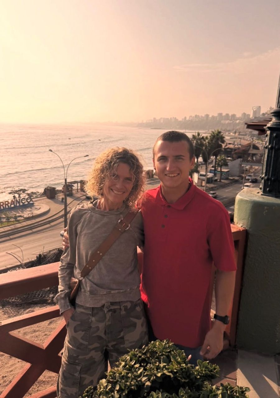 Maru Botana y su hijo, Matías