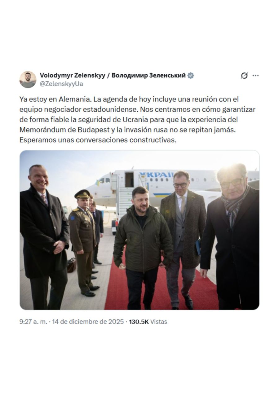 Volodomir Zelenski llegó a Berlín