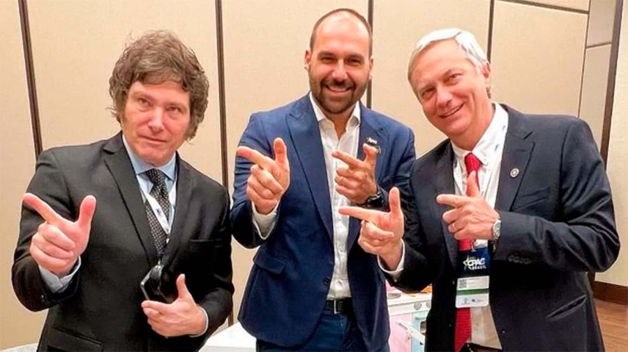 Antonio Kast Eduardo Bolsonaro y Javier Milei 15122025