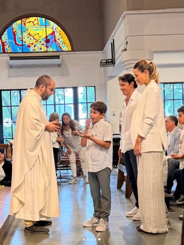 Comunión del hijo de Sebastián Estevanez