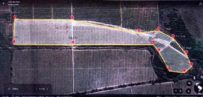Constatación con drones de la denuncia judicial por el caso contra Carbonell 15122025