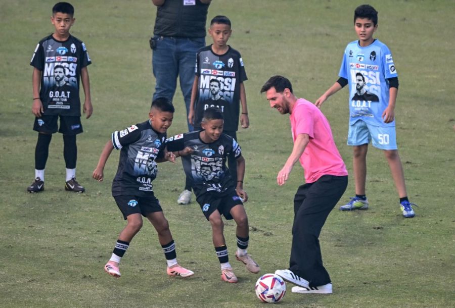 Lionel Messi en Nueva Delhi