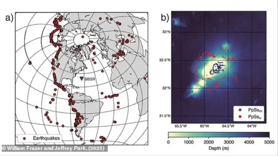 Los científicos están desconcertados por una estructura gigante oculta debajo de las Bermudas que es 'diferente a cualquier otra cosa en la Tierra'