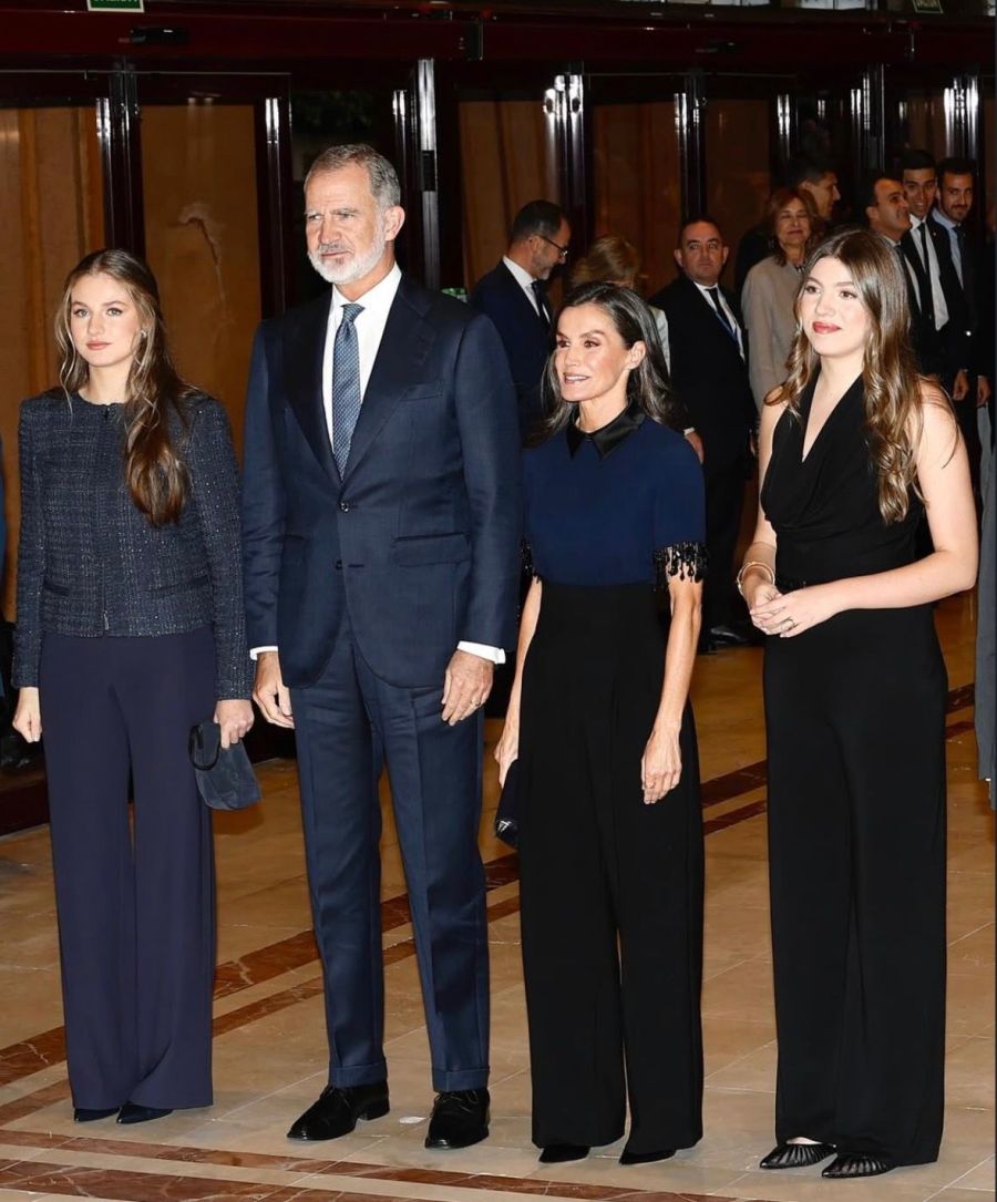 Leonor, Sofía, Letizia y Felipe