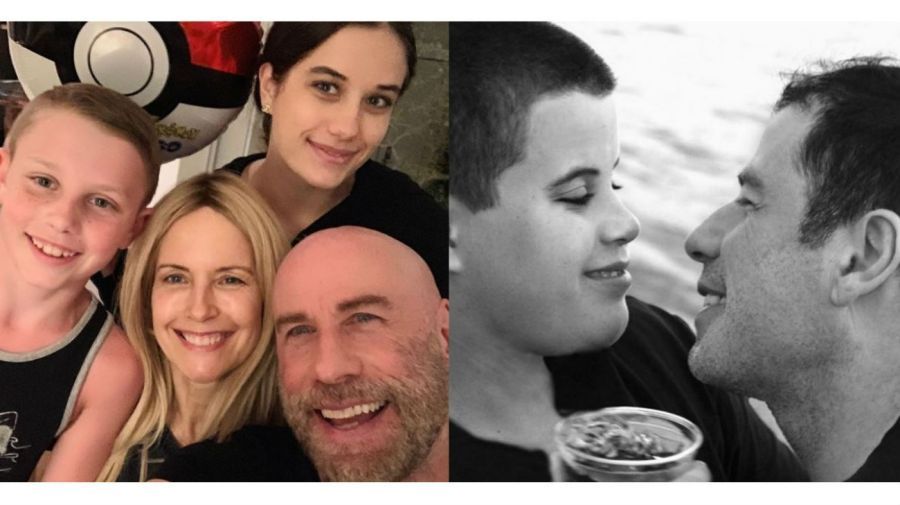 John Travolta, Kelly Preston y sus hijos