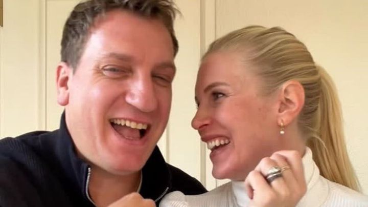 Maxi López y Daniela Christiansson