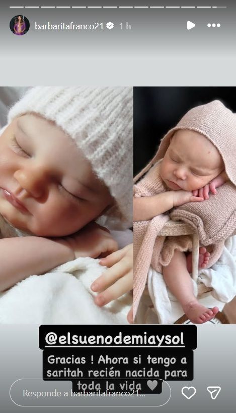 Sarah Burlando de bebé