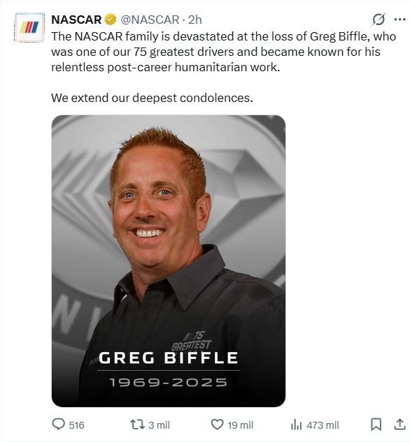 Muerte de Greg Biffle
