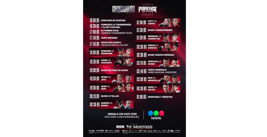 Cronograma Párense de manos