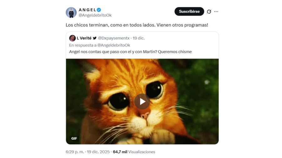 Ángel de Brito habló sobre la salida de Esteban Trebucq y Martín Candalaft de Bondi Live