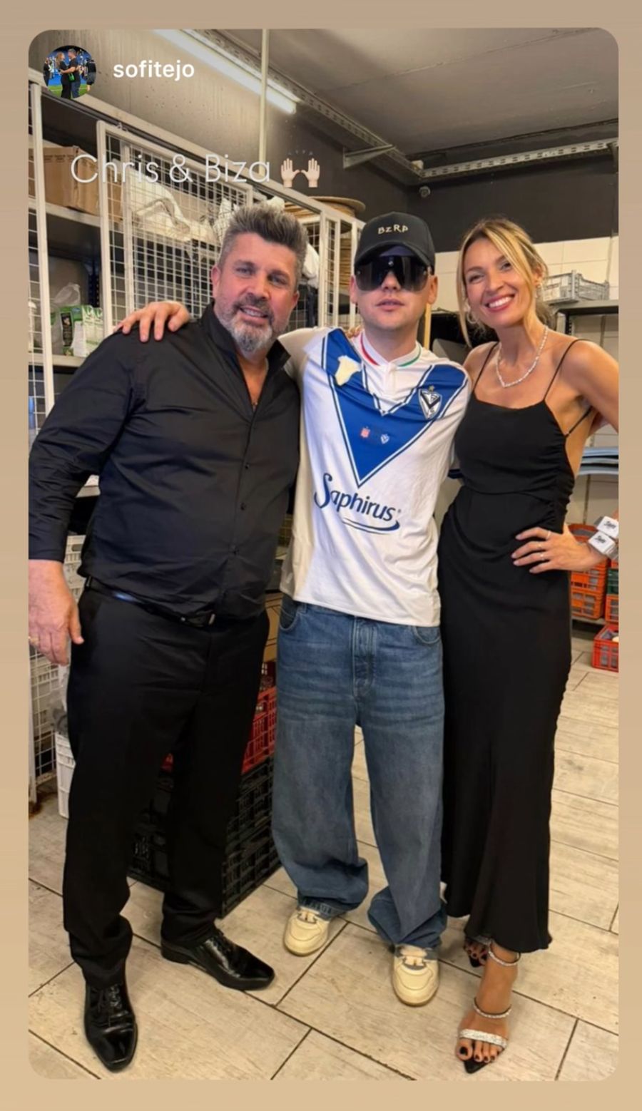 Bizarrap con la camiseta de Vélez