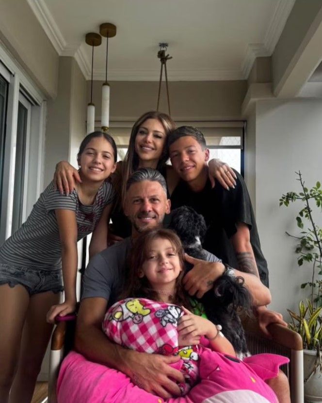 Evangelina Anderson y Martín Demichelis