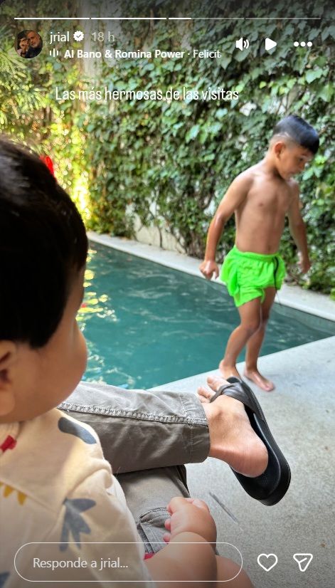 Jorge Rial y sus nietos