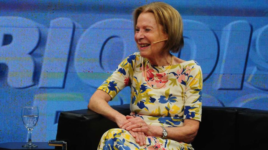 La jueza Inés Weinberg, con Jorge Fontevecchia en Periodismo Puro.