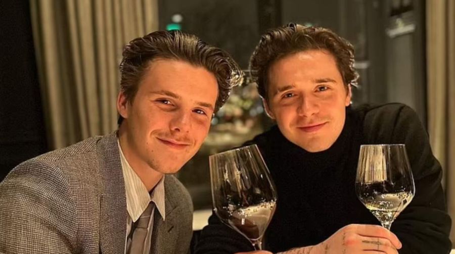 Cruz Beckham y Brooklyn Beckham