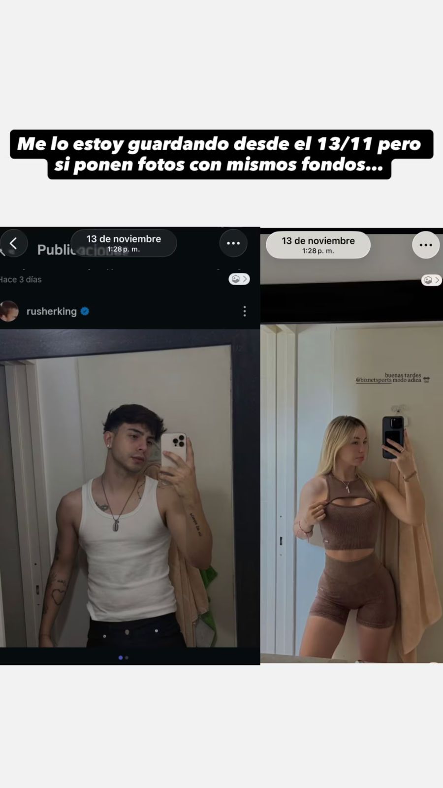 Las pistas que confirman que Rusherking está saliendo con una de las azafatas de Guido Kaczka