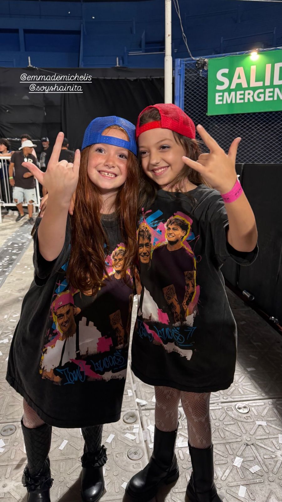 Abrojito y Shaina, las hijas de Evangelina Anderson y La Joaqui