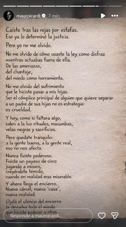 El duro descargo de Mauro Icardi contra Wanda Nara y Nicolás Payarola tras reunirse con sus hijas: