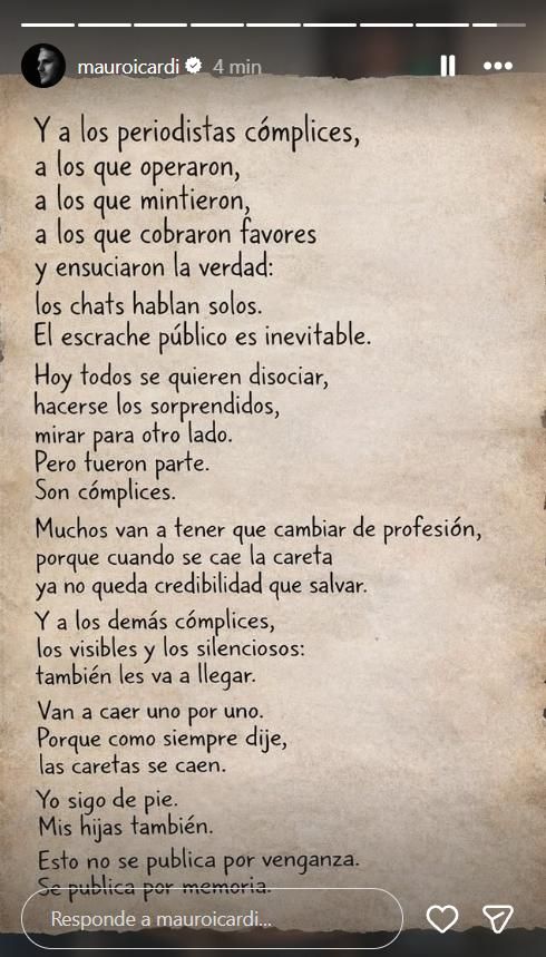 El duro descargo de Mauro Icardi contra Wanda Nara y Nicolás Payarola tras reunirse con sus hijas: