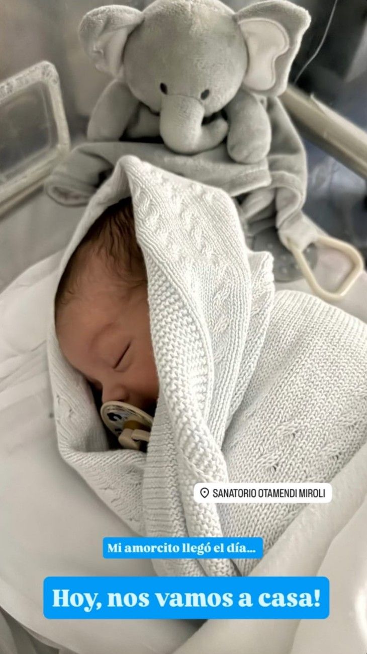 El hijo de Rocío Marengo de alta