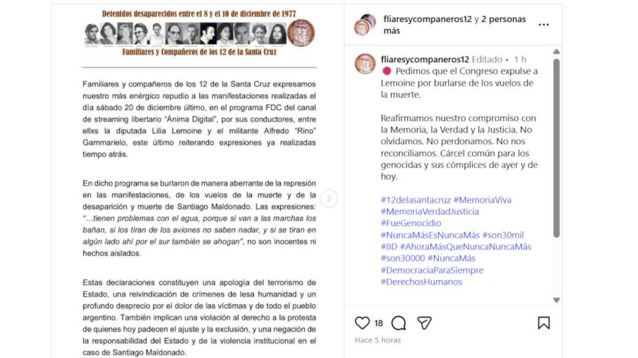 Memoria, la Verdad y la Justicia 20251223