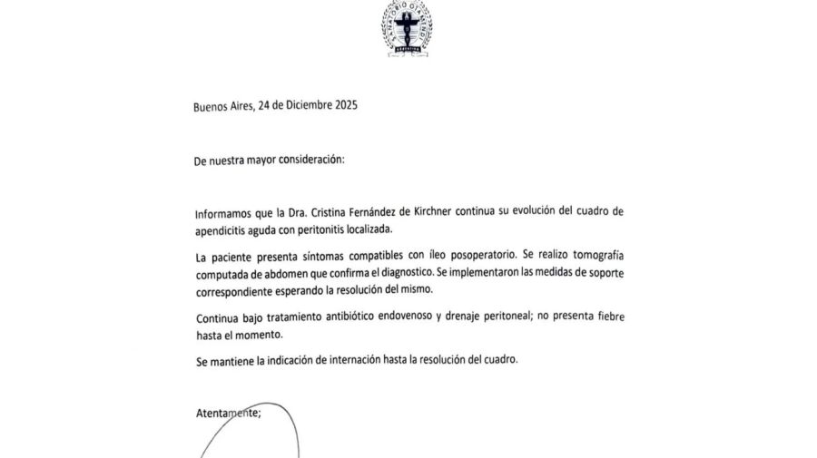Parte médico CFK