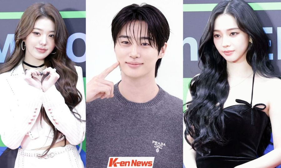 WonYoung de IVE, Byeon Woo Seok y Karina