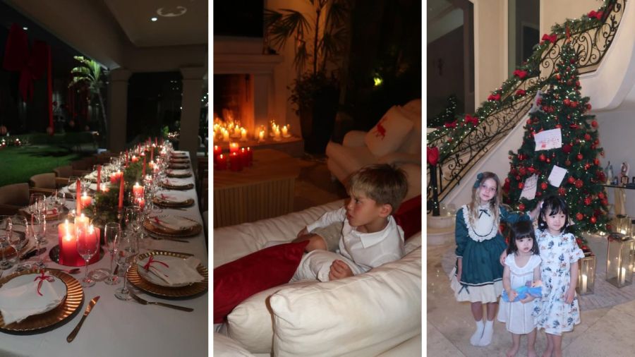 La Navidad de la China Suárez y Mauro Icardi