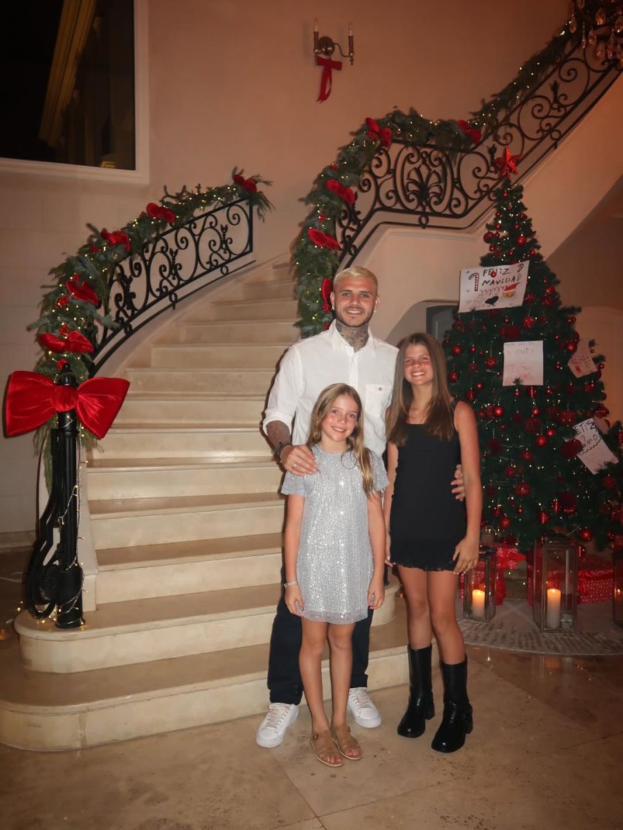 Mauro Icardi y sus hijas