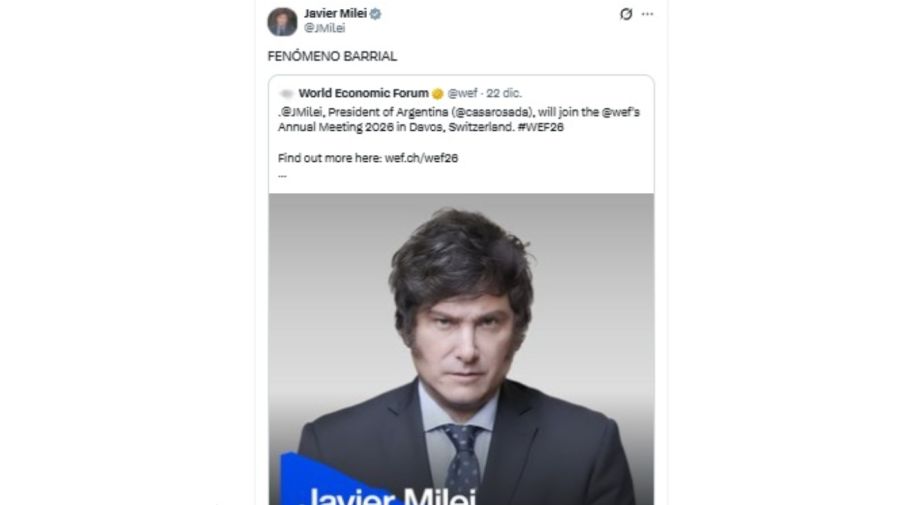 Milei confirmó que volverá a Davos 