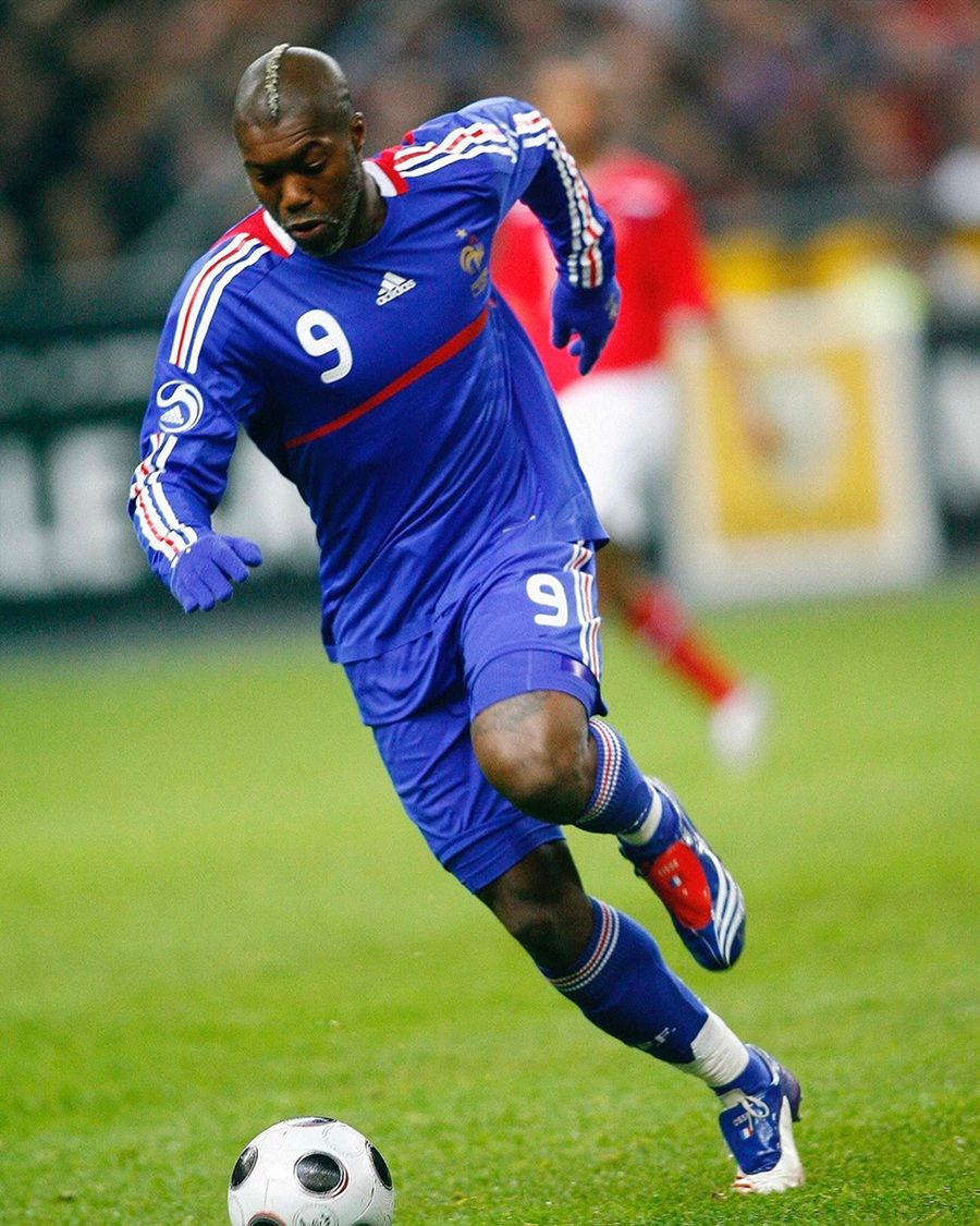 Djibril Cissé con la Selección de Francia