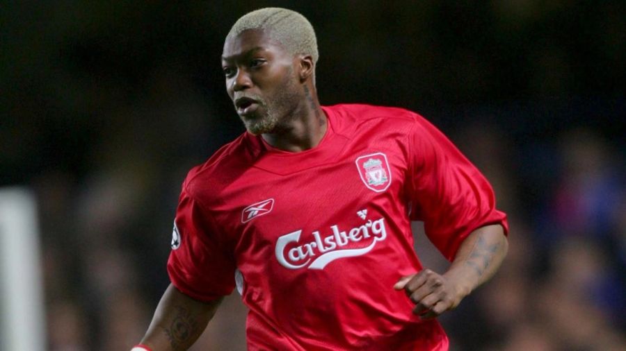 Djibril Cissé con Liverpool