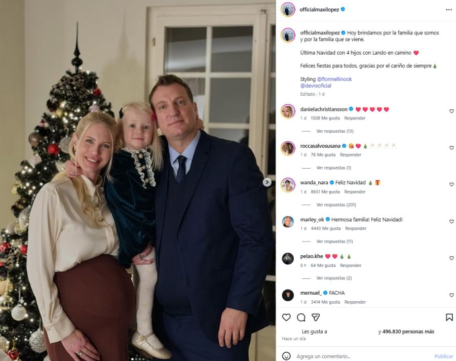 La Navidad de Maxi López en Suiza