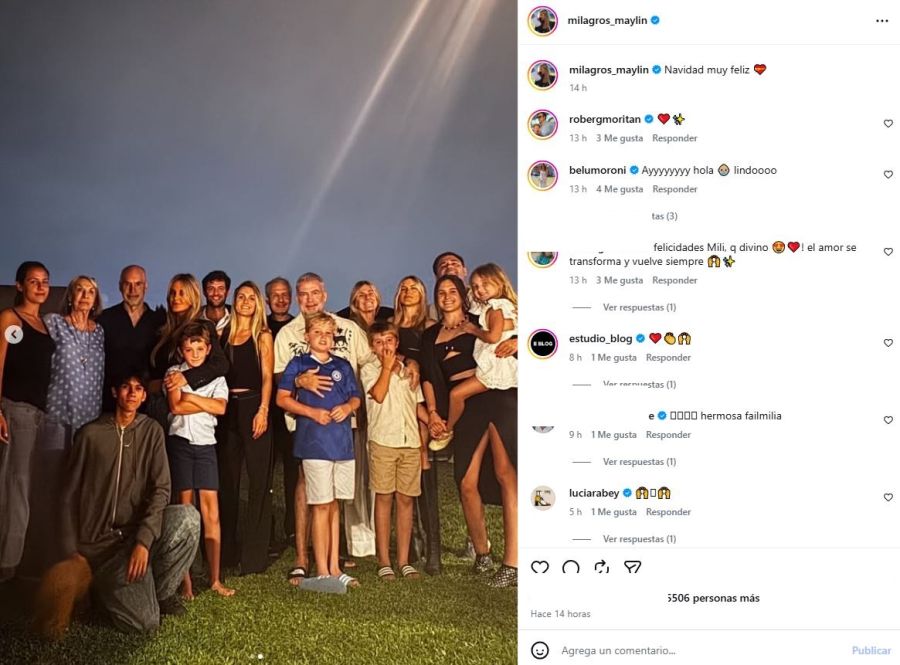 Mialgros Maylin, Horacio Rodriguez Larreta Navidad