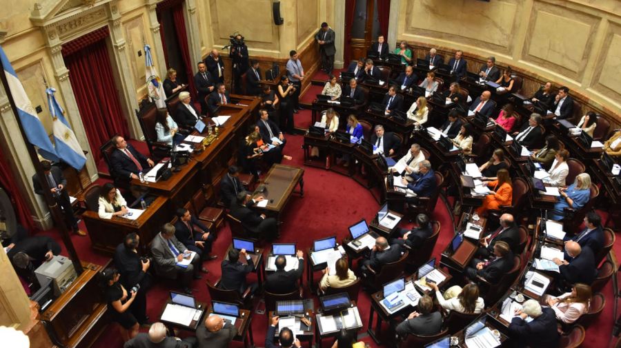 Sesión en el Senado por presupuesto 2026 26122025