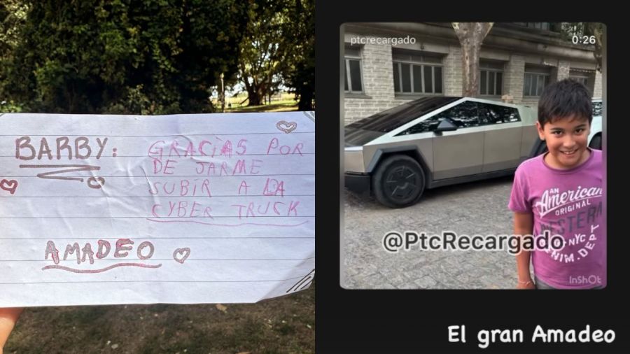 Barby Franco le cumplió el sueño a un nene