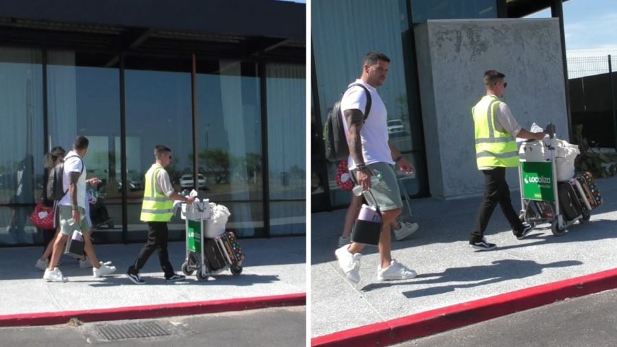 Martín Migueles con las hijas de Wanda Nara en Punta del Este