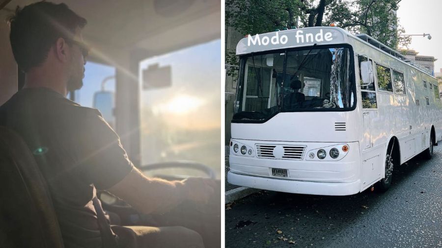 José Bianco y su motorhome