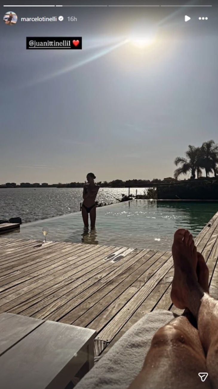 Marcelo Tinelli y su hija Juanita