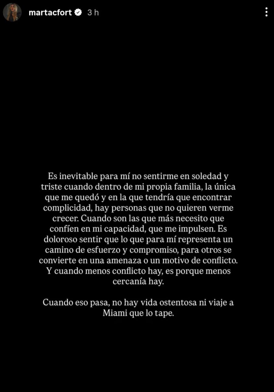 Marta Fort hizo un balance de su 2025