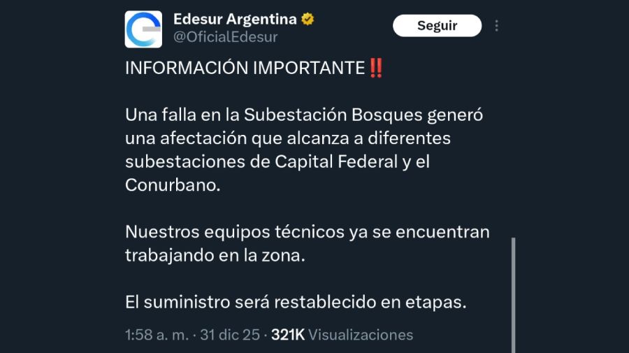 Apagón en AMBA