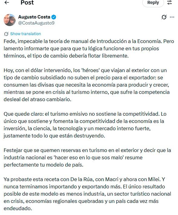 Augusto Costa y Federico Sturzenegger 31122025