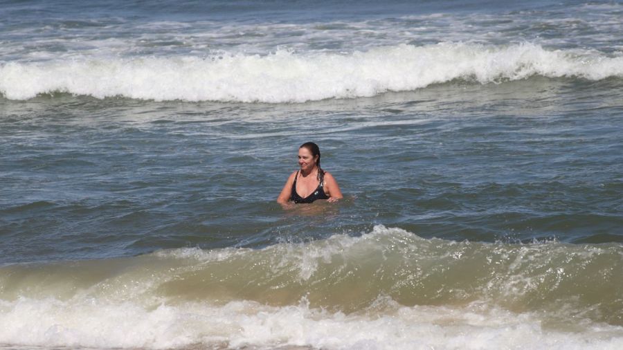 Ricardo Darín, Florencia Bas y su hija Clara en Uruguay