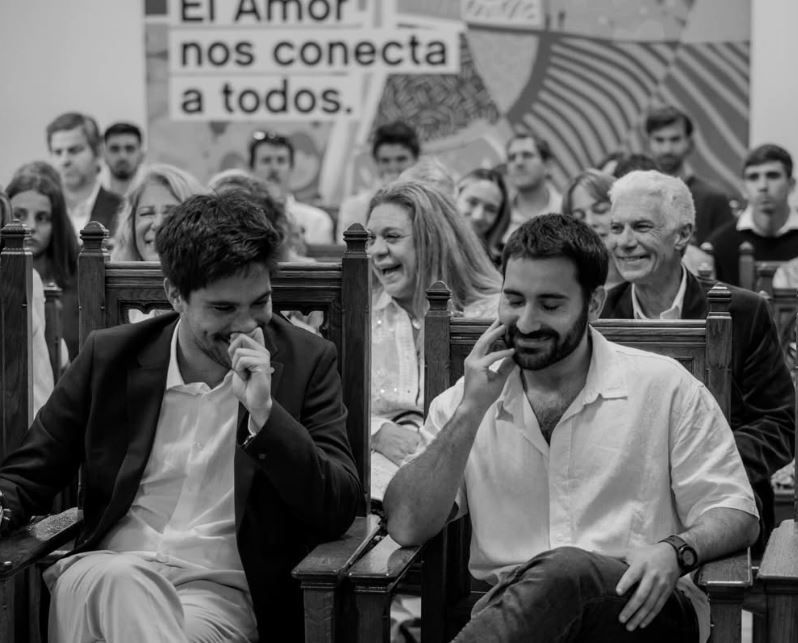 Bauti Lena se casó con Delfina Villagra