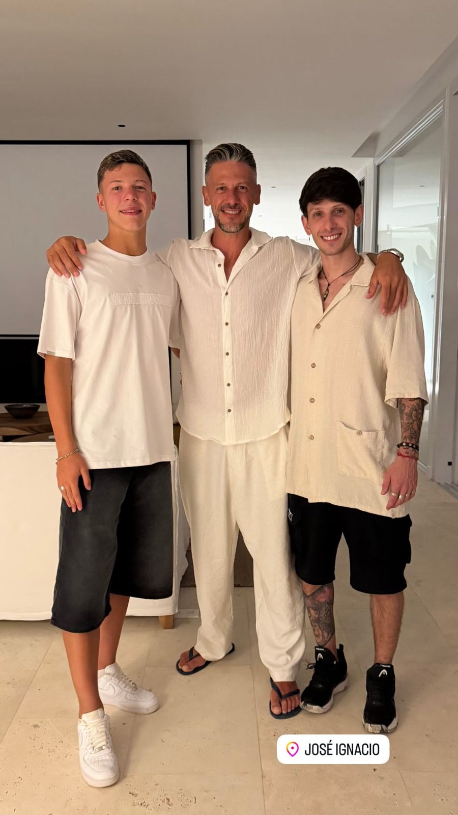 Martín Demichelis y su hijo Facundo